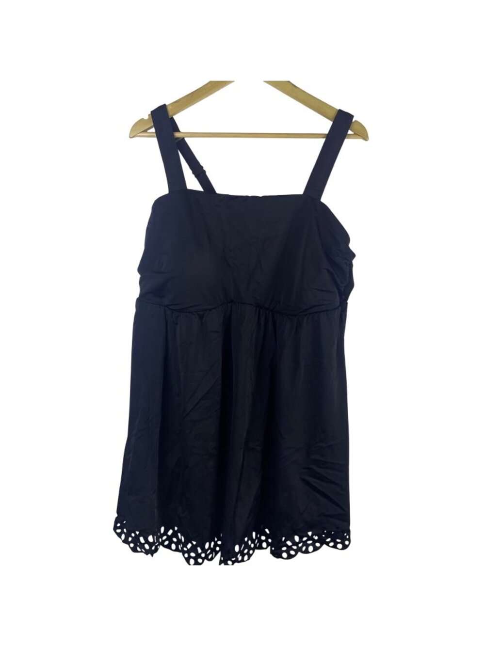 Catherines Black Sleeveless Plus Size One Piece Swim Dress Plus  Size 20W NWT
